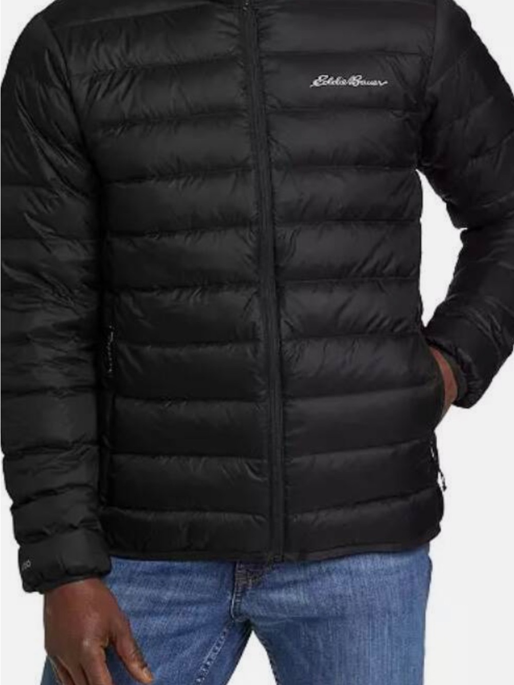Eddie Bauer Men’s Black Quilted Puffer Jacket